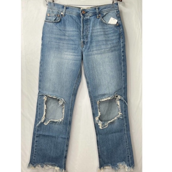 NWT Free People Maggie Mid Rise Straight Jean 29 - Picture 4 of 12